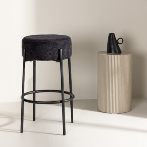 Tucson – Chaise de bar – Noir – ⌀50 cm