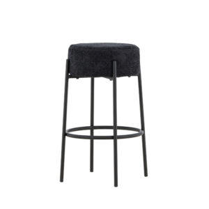 Tucson – Chaise de bar – Noir – ⌀50 cm