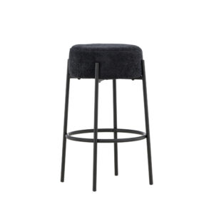 Tucson – Chaise de bar – Noir – ⌀50 cm