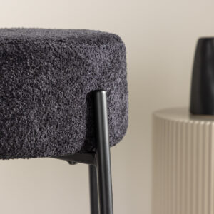 Tucson – Chaise de bar – Noir – ⌀50 cm
