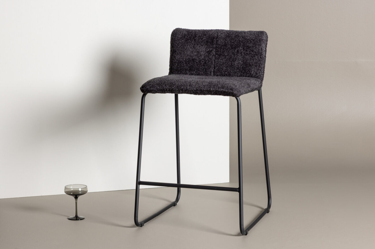 Bisbee – Chaise de bar – Noir – 50 x 85 x 41 cm