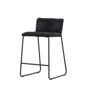 Bisbee – Chaise de bar – Noir – 50 x 85 x 41 cm