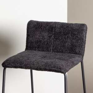 Bisbee – Chaise de bar – Noir – 50 x 85 x 41 cm