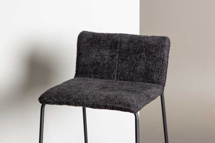 Bisbee – Chaise de bar – Noir – 50 x 85 x 41 cm
