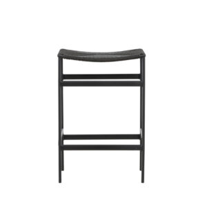 Polly – Chaise de bar – Noir – 40 x 66 x 45 cm