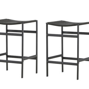 Polly – Chaise de bar – Noir – 40 x 66 x 45 cm