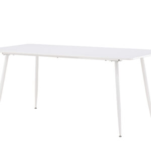 Silar – Table à manger rectangulaire – Blanc – 180 x 90 cm