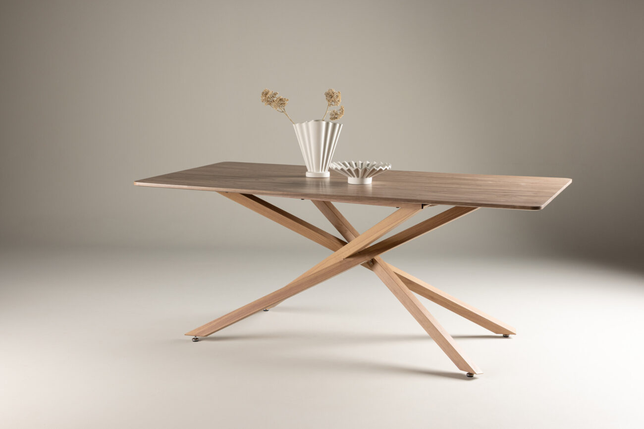 Piazza – Table à manger rectangulaire – Moka – 180 x 90 cm