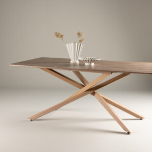 Piazza – Table à manger rectangulaire – Moka – 180 x 90 cm