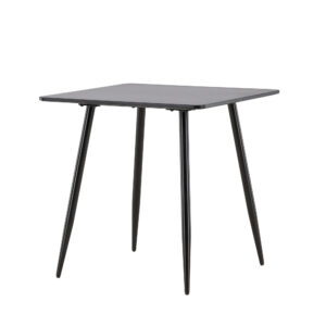 Polar – Table à manger rectangulaire – Noir – 75 x 75 cm