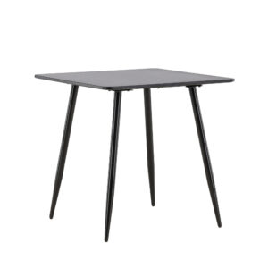 Polar – Table à manger rectangulaire – Noir – 75 x 75 cm
