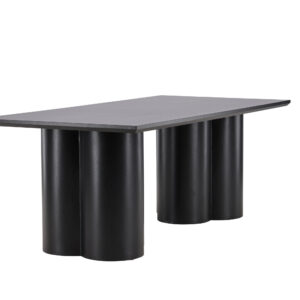 Olivia – Table à manger rectangulaire – Noir – 210 x 100 cm