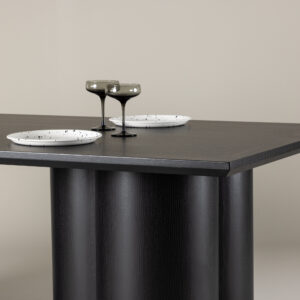 Olivia – Table à manger rectangulaire – Noir – 210 x 100 cm