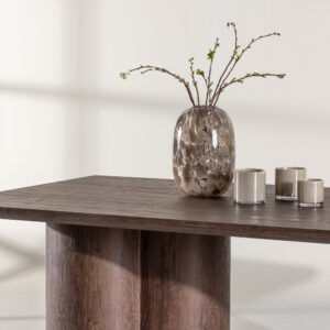 Olivia – Table à manger rectangulaire – Moka – 210 x 100 cm