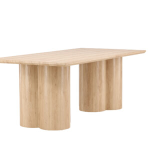 Olivia – Table à manger rectangulaire – Naturel – 210 x 100 cm