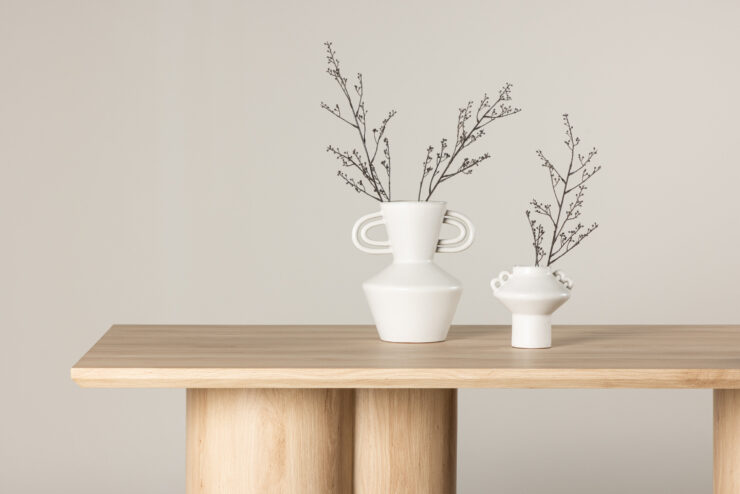 Olivia – Table à manger rectangulaire – Naturel – 210 x 100 cm