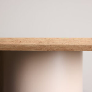 Olivia – Table à manger rectangulaire – Beige, Blanchi – 210 x 100 cm