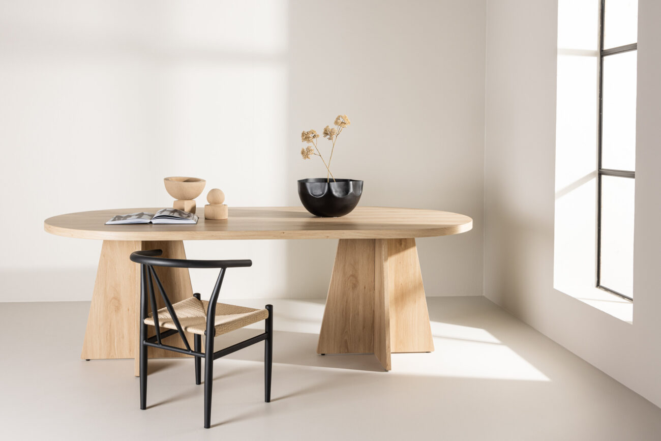 Bootcut – Table à manger ovale – Naturel – 230 x 115 cm