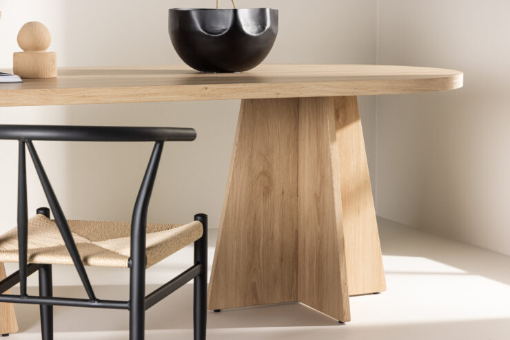 Bootcut – Table à manger ovale – Naturel – 230 x 115 cm