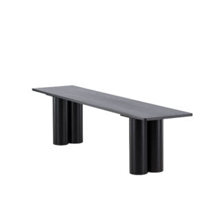Olivia – Banc – Noir – 40 x 45 x 180 cm
