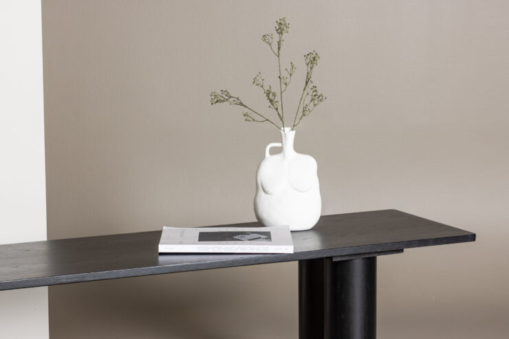 Olivia – Banc – Noir – 40 x 45 x 180 cm