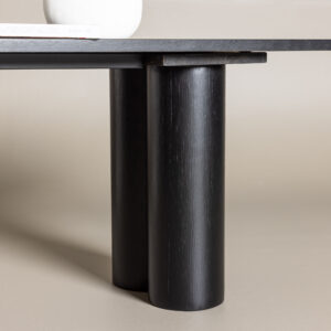 Olivia – Banc – Noir – 40 x 45 x 180 cm