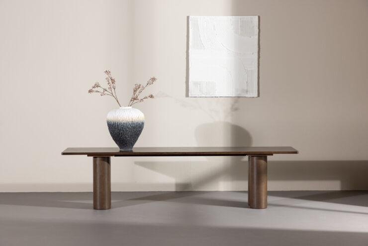Olivia – Banc – Moka – 40 x 45 x 180 cm