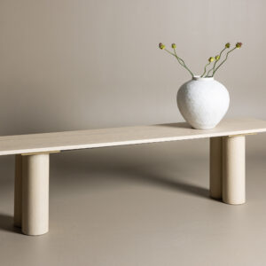 Olivia – Banc – Blanchi – 40 x 45 x 180 cm