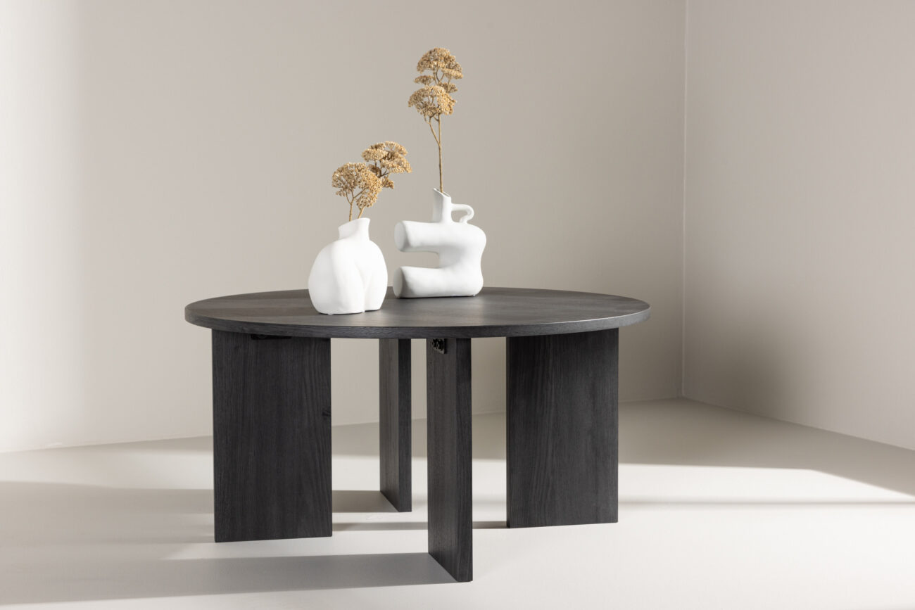 Askerön – Table basse – Noir – ⌀80 cm