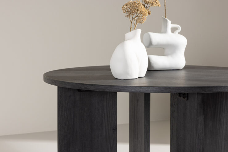 Askerön – Table basse – Noir – ⌀80 cm