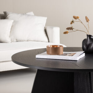 Bootcut – Table basse – Noir – ⌀100 cm