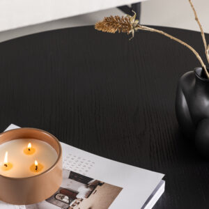 Bootcut – Table basse – Noir – ⌀100 cm