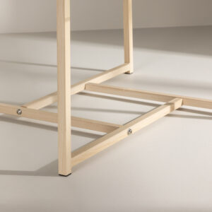 Hybrid – Table basse – Transparent, Blanchi – 80 x 80 cm