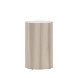 Lenox – Table d&rsquo;appoint – Beige – ⌀31 cm