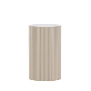 Lenox – Table d&rsquo;appoint – Beige – ⌀31 cm