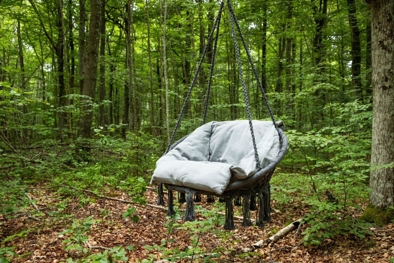 Hamtic – Porch Swing – Gris – 60 x 90 x 80 cm