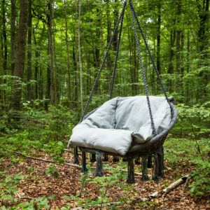 Hamtic – Porch Swing – Gris – 60 x 90 x 80 cm