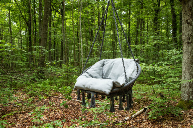 Hamtic – Porch Swing – Gris – 60 x 90 x 80 cm