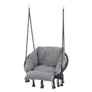 Hamtic – Porch Swing – Gris – 60 x 90 x 80 cm
