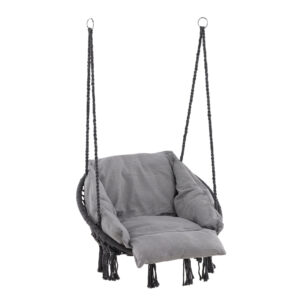 Hamtic – Porch Swing – Gris – 60 x 90 x 80 cm