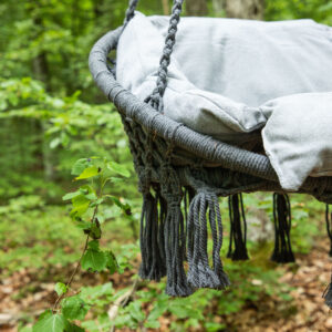 Hamtic – Porch Swing – Gris – 60 x 90 x 80 cm