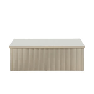 Lenox – Table basse – Beige – 90 x 90 cm