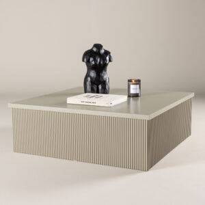 Lenox – Table basse – Beige – 90 x 90 cm