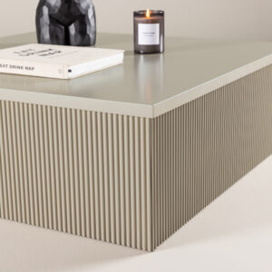 Lenox – Table basse – Beige – 90 x 90 cm