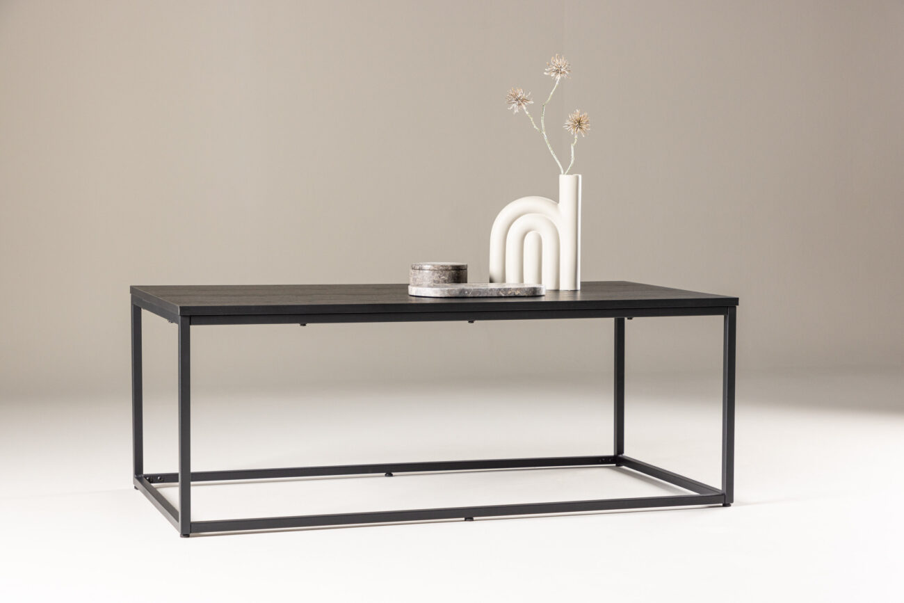 Mallan – Table basse – Noir – 120 x 60 cm
