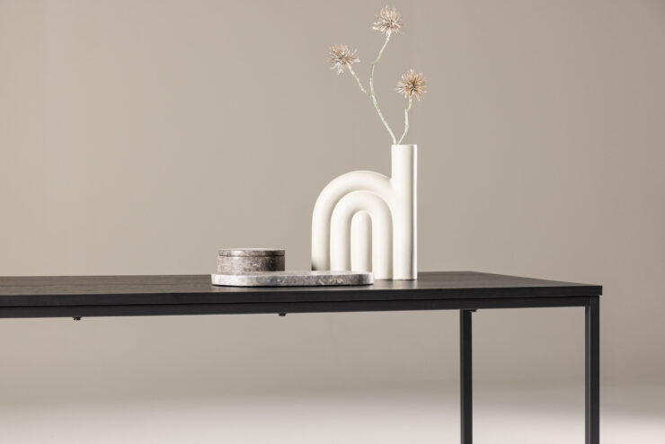 Mallan – Table basse – Noir – 120 x 60 cm