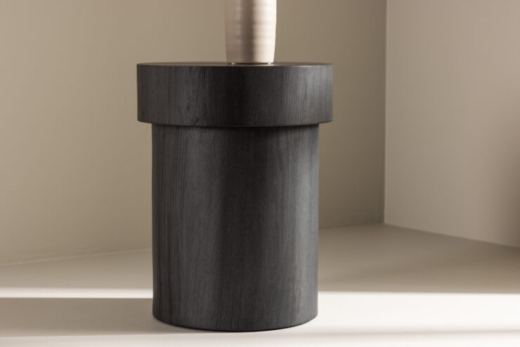 Malung – Table d'appoint – Noir – ⌀35 cm