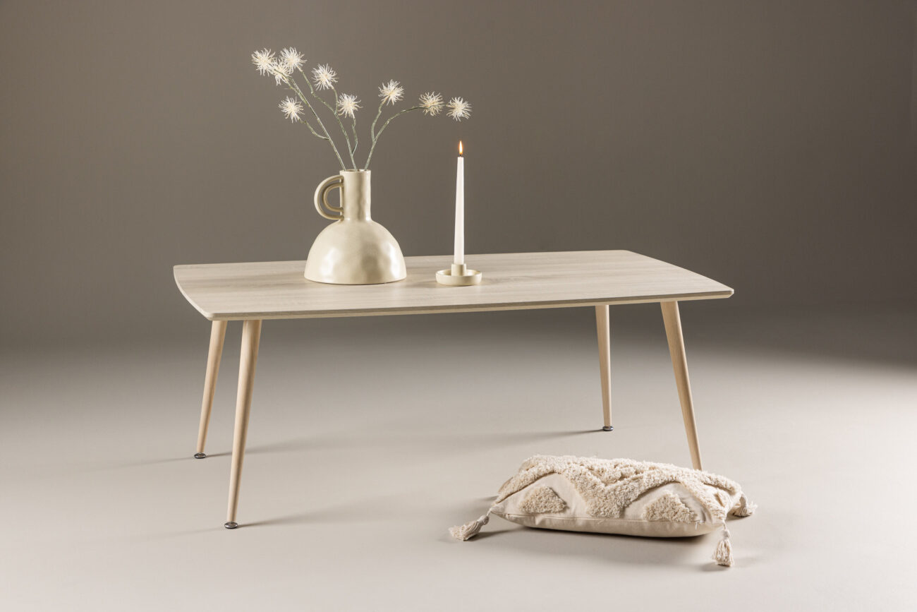 Plaza – Table basse – Blanchi – 120 x 70 cm