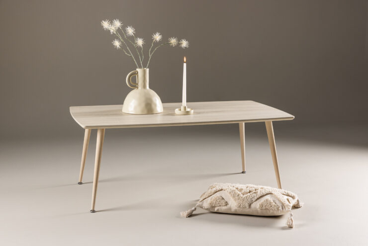 Plaza – Table basse – Blanchi – 120 x 70 cm