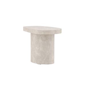 Båstad – Table d&rsquo;appoint – Gris clair – 50 x 30 cm